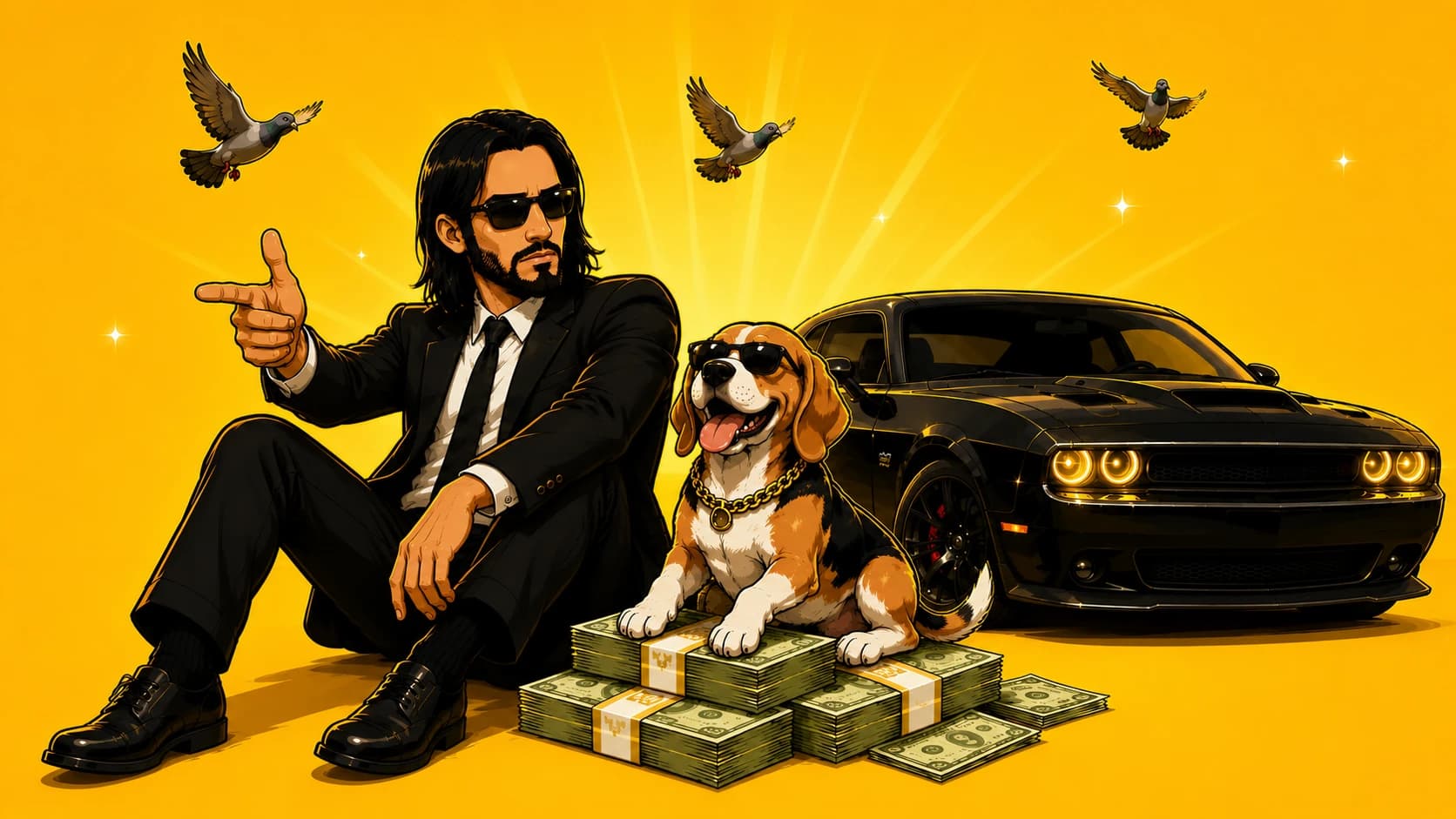 We handed the whole site to John Wick for two weeks
